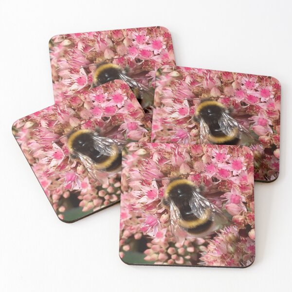 Item preview, Floral Delight Bumblebee on a Sedum Flower. “Save our Bees” designed and sold by Angela Haig-Harrison.
