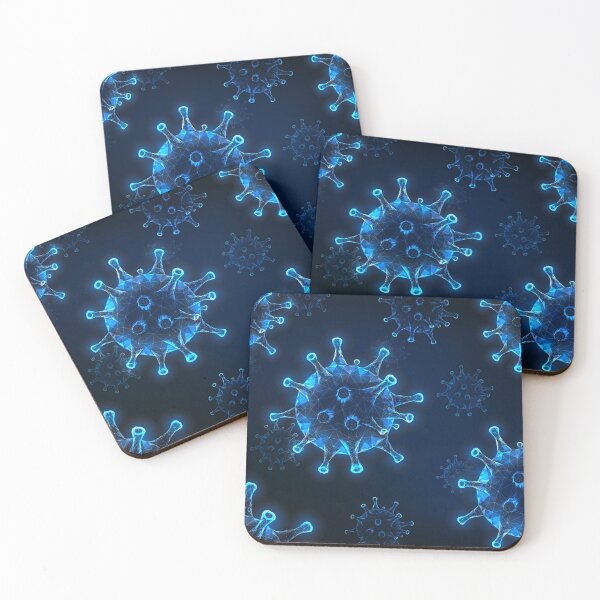 Aperçu de l'œuvre Cellules virales (bleues) créée et vendue par TSlayerMerch.