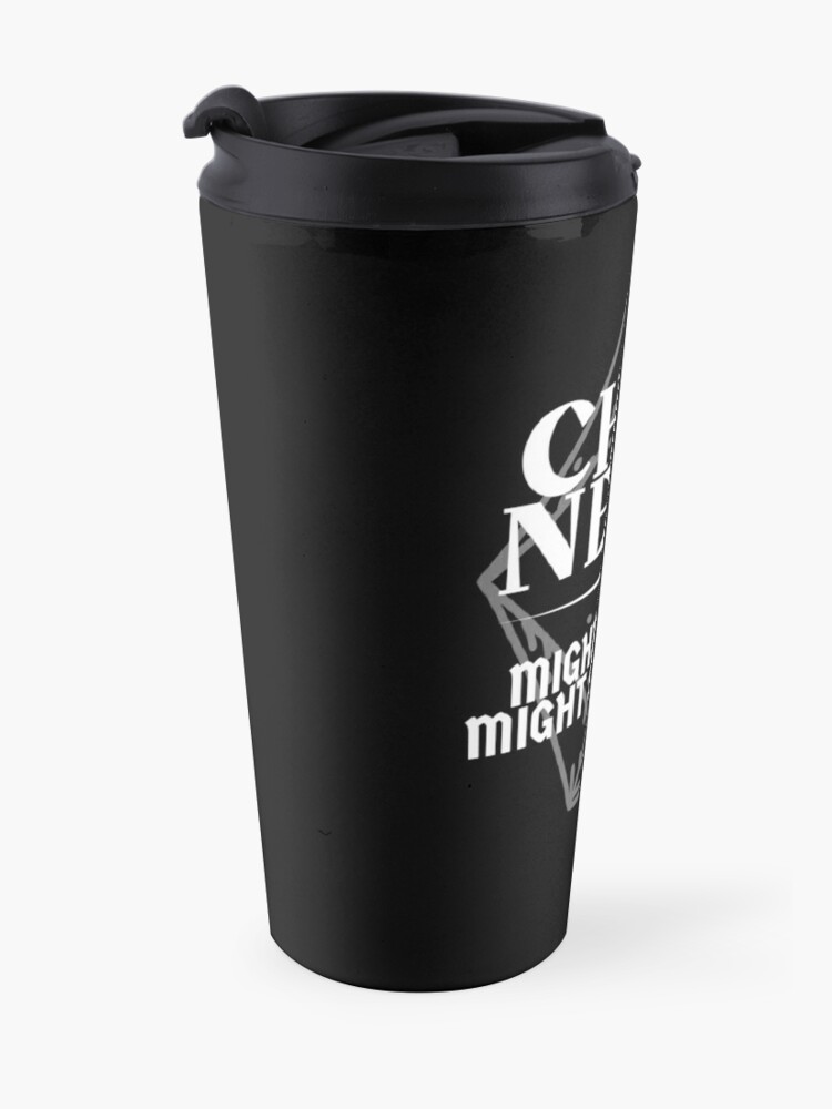 Alternate view of "Chaotic Neutral - Might Save Your Life. Might Steal Your Horse" DnD Character Alignment Print Travel Coffee Mug