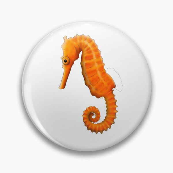 Artikelvorschau, Orange Seepferdchen Fischmalerei entworfen und verkauft von troyanthonyart.