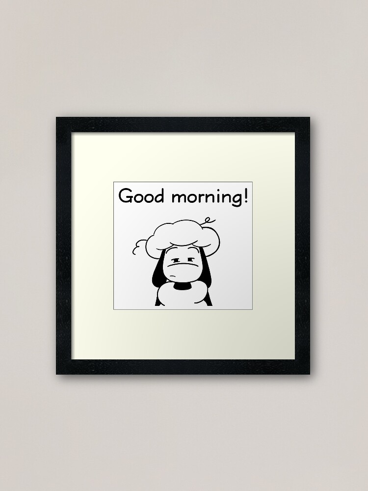 Alternate view of I wish you a good morning! Framed Art Print