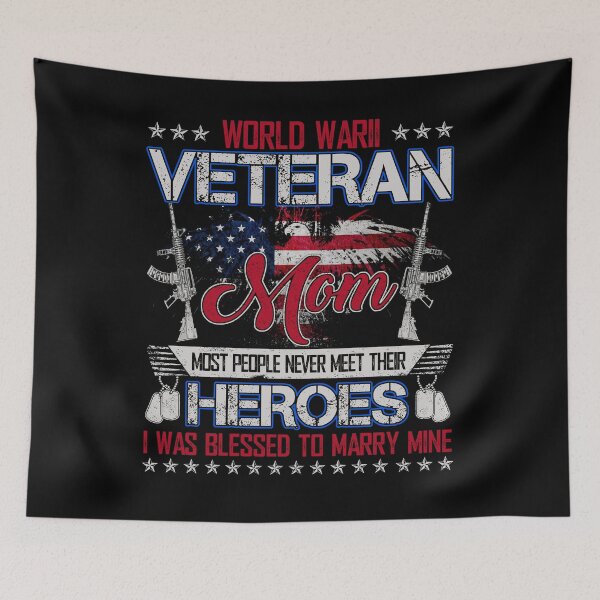 Item preview, World War II Veteran Mom - US Military Vet Family Gift designed and sold by TimoJohnson78.