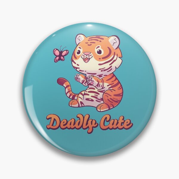 Item preview, Deadly Cute Tiger // Kawaii, Big Cat, Animals designed and sold by Geekydog.