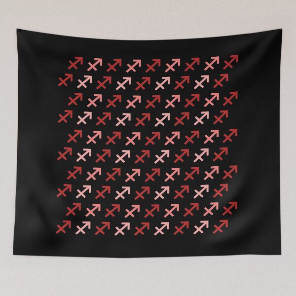Item preview,  Red sagittarius sign, astrology zodiac symbol black background designed and sold by Stéphane  Thirion.