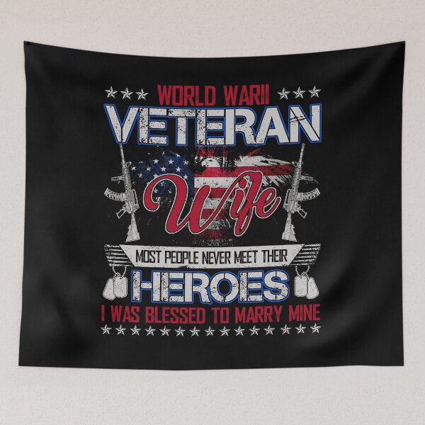 Item preview, World War II Veteran Wife - US Military Vet Family Gift designed and sold by TimoJohnson78.