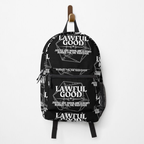 Item preview, "Lawful Good - Just And Honor Are A Heavy Burden For The Righteous " DnD Character Alignment Print designed and sold by ToplineDesigns.