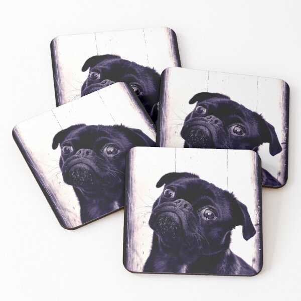 Item preview, Black Pug Dog Portrait designed and sold by Ribsa.