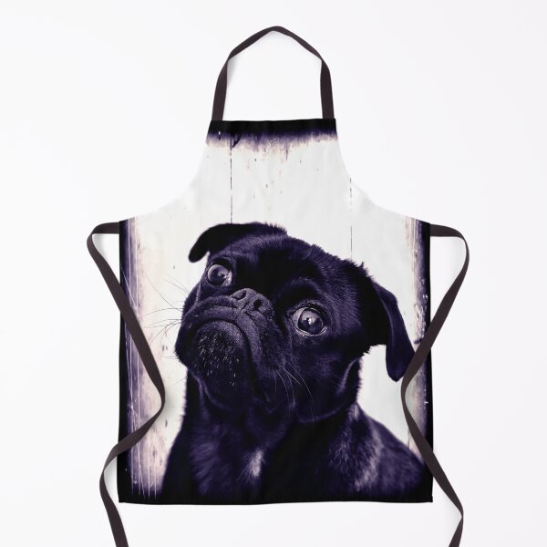 Item preview, Black Pug Dog Portrait designed and sold by Ribsa.