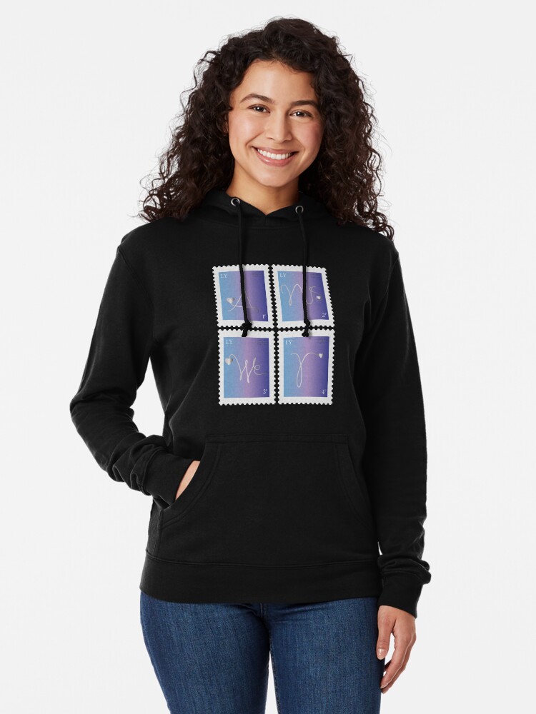 Alternate view of BTS Love Yourself Answer Stamp Lightweight Hoodie
