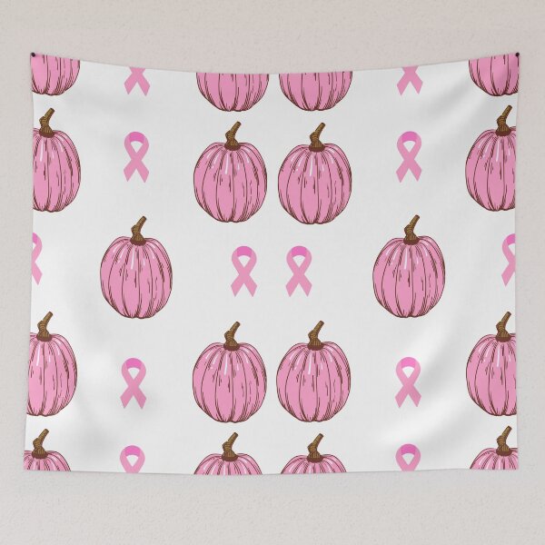 Item preview, Pink pumpkin and pink ribbon sticker pack designed and sold by VondasCreations.