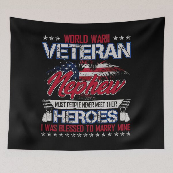 Item preview, World War II Veteran Nephew - US Military Vet Family Gift designed and sold by TimoJohnson78.
