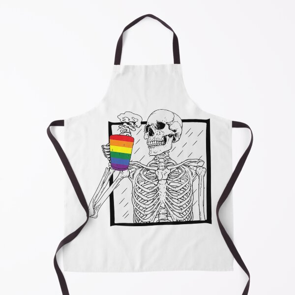 Item preview, SKELETON DRINKING COFFEE LGBT designed and sold by TALIA-ETHER.