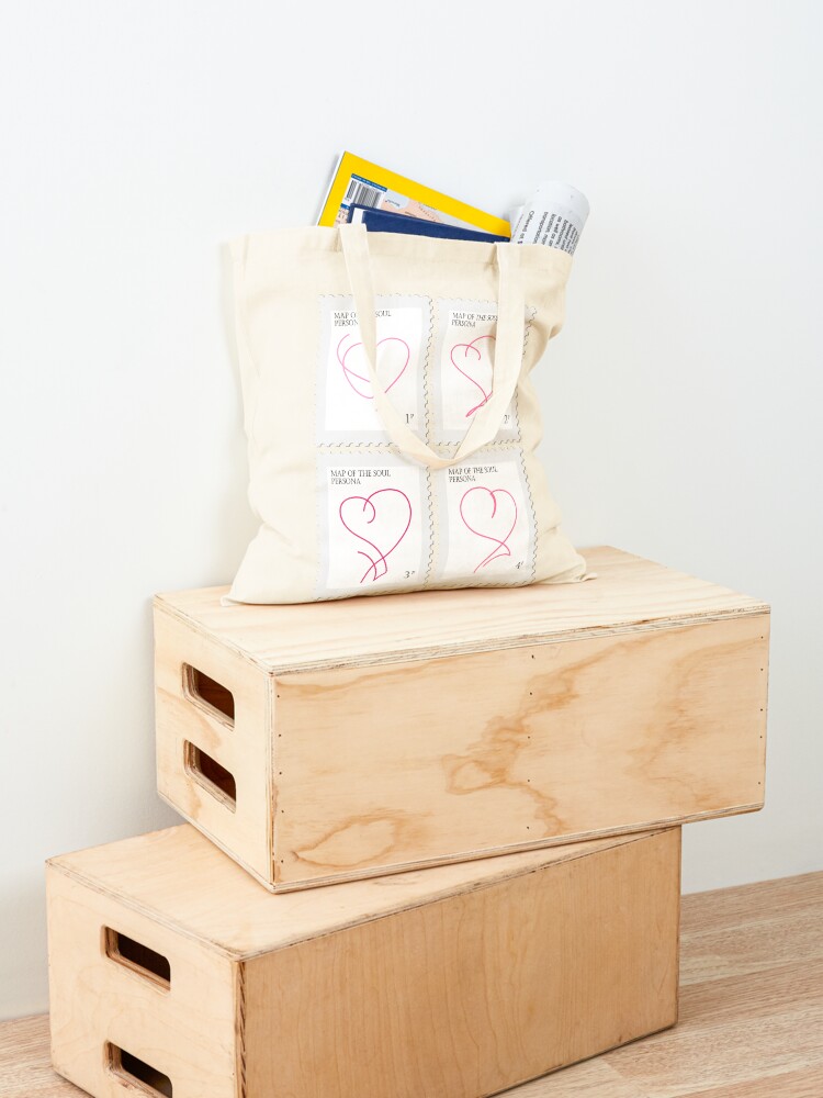 Alternate view of BTS Map of the Soul Persona Stamp Tote Bag