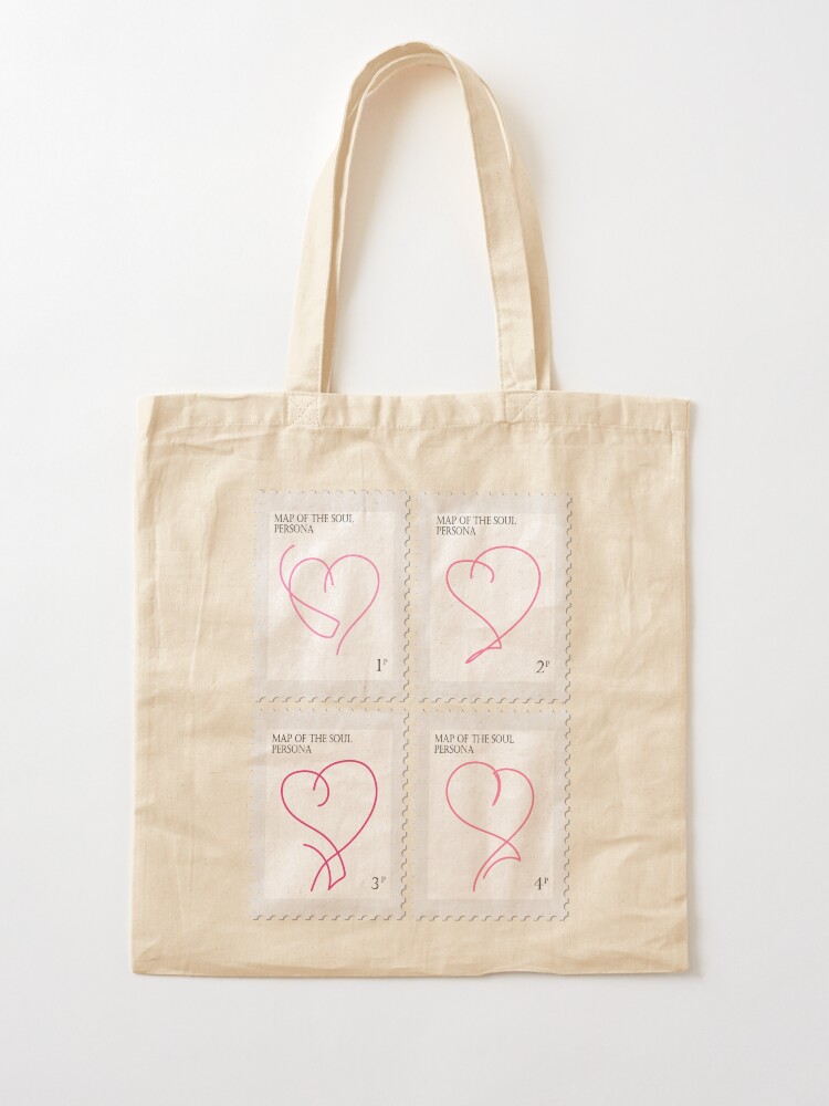 Alternate view of BTS Map of the Soul Persona Stamp Tote Bag