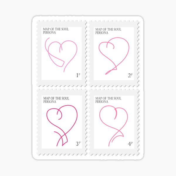 BTS Map of the Soul Persona Stamp Sticker
