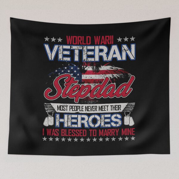 Item preview, World War II Veteran Stepdad - US Military Vet Family Gift designed and sold by TimoJohnson78.