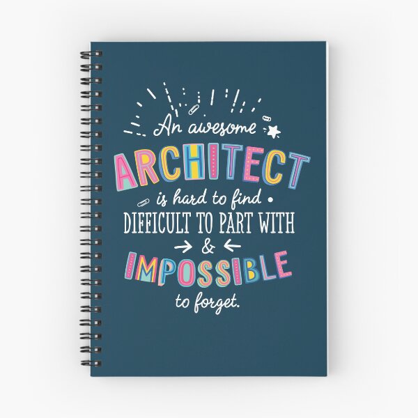 Item preview, An awesome Architect Gift Idea - Impossible to Forget Quote designed and sold by betternotes.