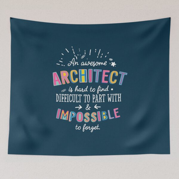 Item preview, An awesome Architect Gift Idea - Impossible to Forget Quote designed and sold by betternotes.