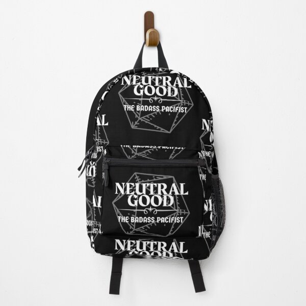 Item preview, "Neutral Good - The Badass Pacifist" DnD Character Alignment Print designed and sold by ToplineDesigns.
