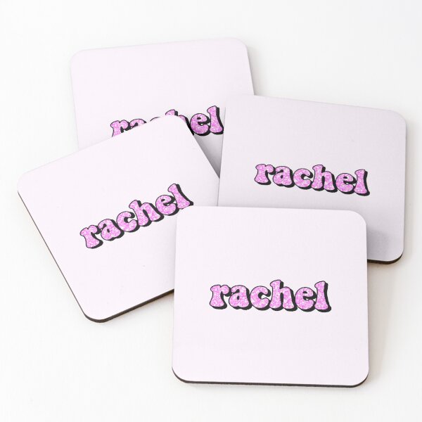 Item preview, aesthetic hot pink glitter rachel name designed and sold by STAR10008.