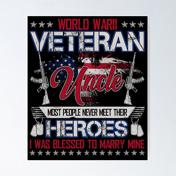 Item preview, World War II Veteran Uncle - US Military Vet Family Gift designed and sold by TimoJohnson78.