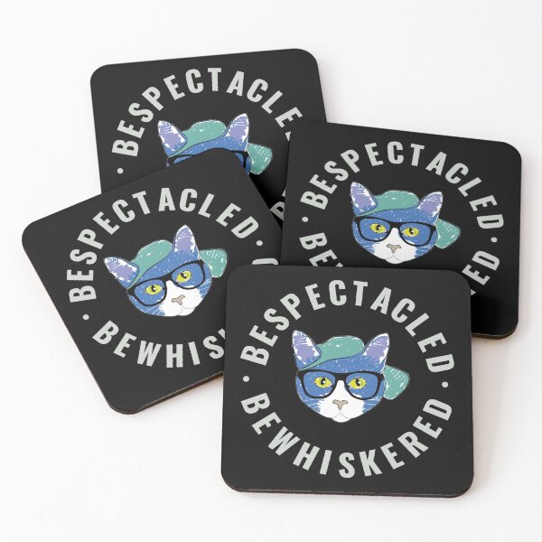 Item preview, Bespectacled, bewhiskered. Cat. designed and sold by Jajamon.