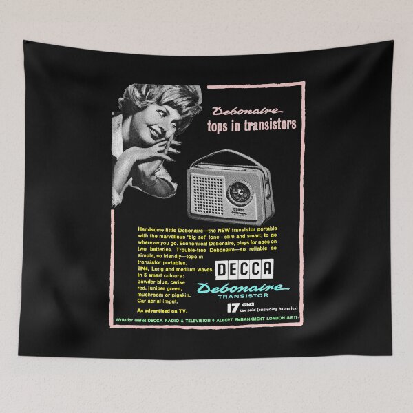 Item preview, DECCA DEBONNAIRE TRANSISTOR RADIO - ADVERT designed and sold by ThrowbackAds.