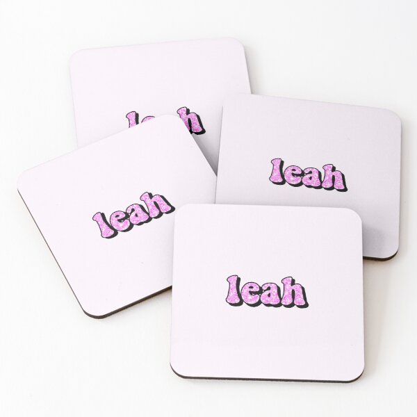 Item preview, aesthetic hot pink glitter leah name designed and sold by STAR10008.