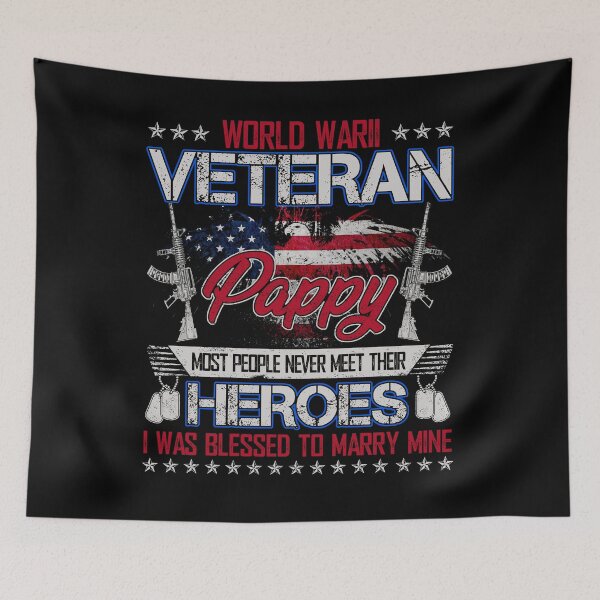 Item preview, World War II Veteran Pappy - US Military Vet Family Gift designed and sold by TimoJohnson78.