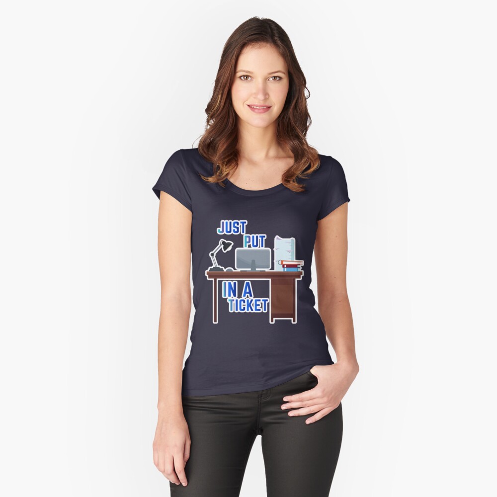Item preview, Fitted Scoop T-Shirt designed and sold by e-z4k.