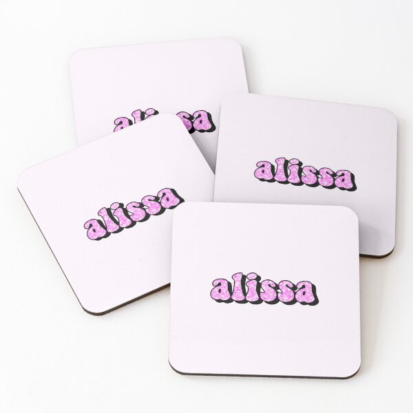 Item preview, aesthetic hot pink glitter alissa name designed and sold by STAR10008.