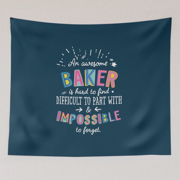 Item preview, An awesome Baker Gift Idea - Impossible to Forget Quote designed and sold by betternotes.