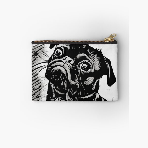Item preview, Black Pug Dog Portrait designed and sold by Ribsa.