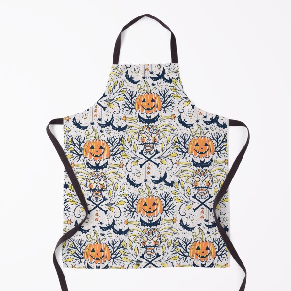 Item preview, Halloween Skulls pattern - Pumpkin Smile pattern - Jack O'Lantern - Season of the Witch pattern designed and sold by UN-labelledGirl.