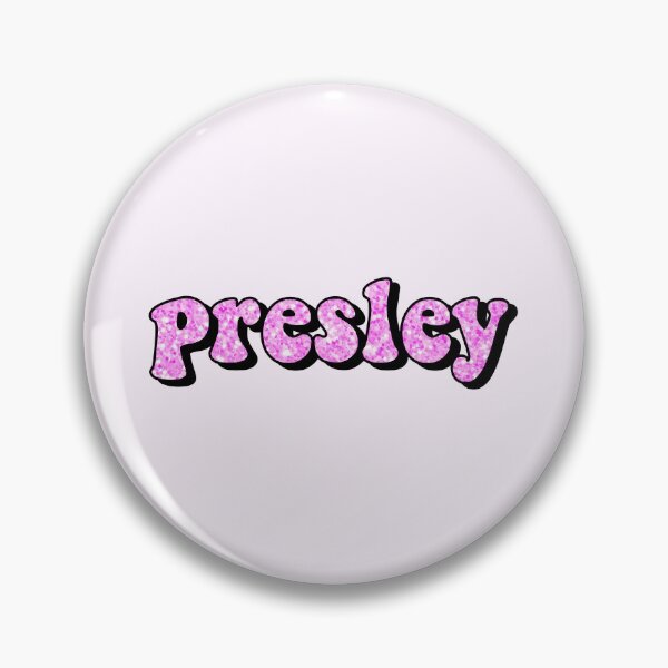 Item preview, aesthetic hot pink glitter presley name designed and sold by STAR10008.