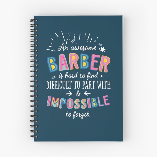 Item preview, An awesome Barber Gift Idea - Impossible to Forget Quote designed and sold by betternotes.