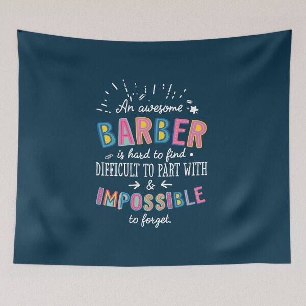 Item preview, An awesome Barber Gift Idea - Impossible to Forget Quote designed and sold by betternotes.