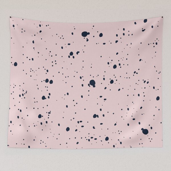 Item preview, Modern and Minimal Pink and Black Dots Pattern designed and sold by TamGustam.