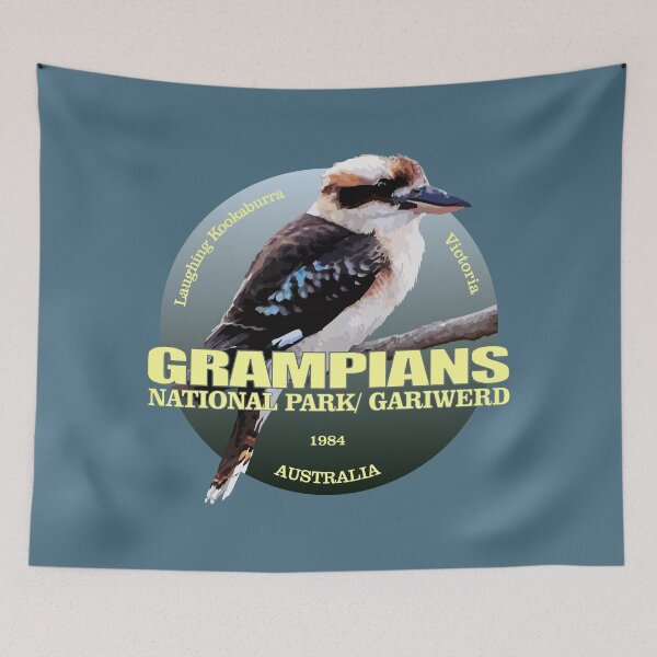 Item preview, Grampians National Park (Laughing Kookaburra)(WT) designed and sold by curranmorgan.