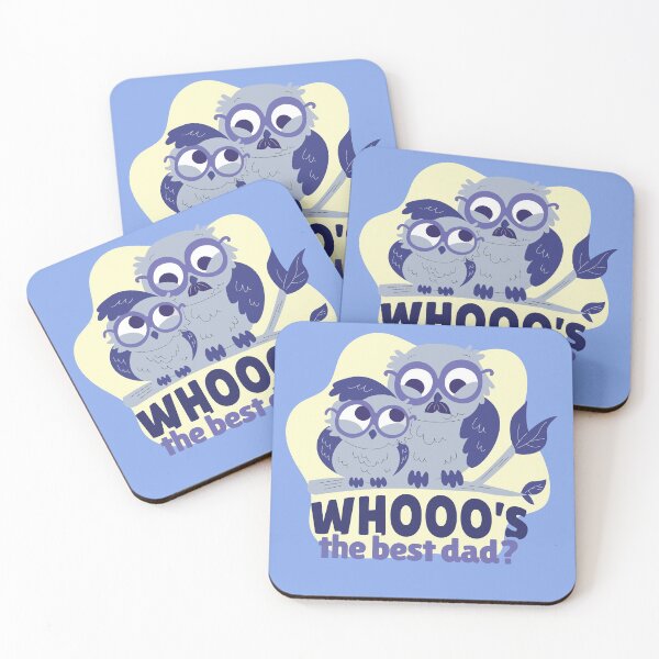 Item preview, Whooo's The Best Dad Owl twooting graphic designed and sold by Tender Flower Clothing.