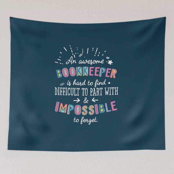Item preview, An awesome Bookkeeper Gift Idea - Impossible to Forget Quote designed and sold by betternotes.