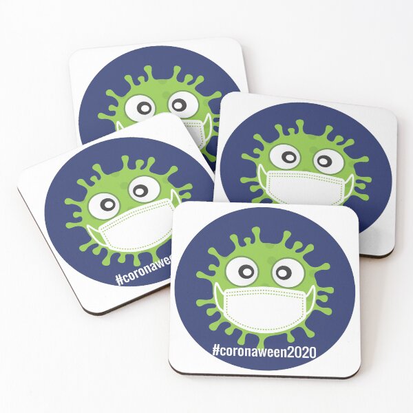 Item preview, Funny coronavirus with mask Halloween in Quarantine quarantineoween designed and sold by TamGustam.