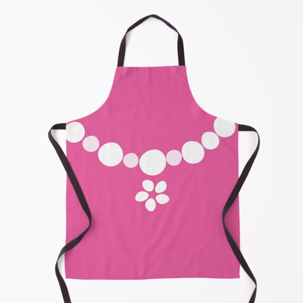 Item preview, Pretty Posy necklace/belt fashion print, large-scale digital floral, white and pink on bright pink designed and sold by Susan Marie Williams.