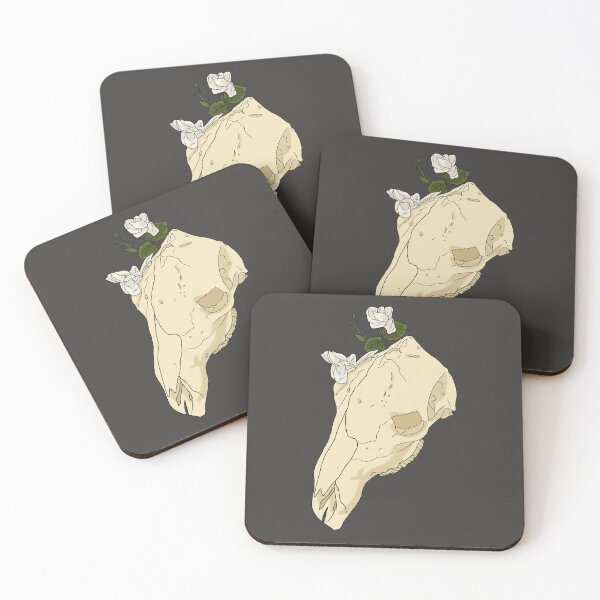 Item preview, Horse skull with flowers designed and sold by DioskiArt.