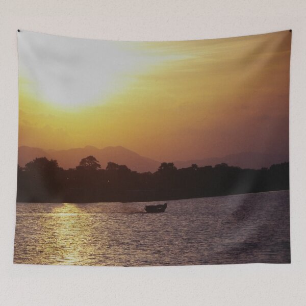Item preview, Sunset and Boat designed and sold by Univarz Designs.