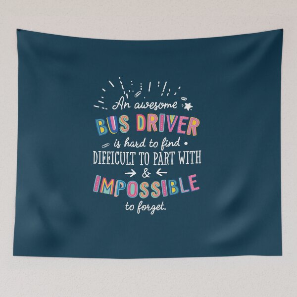 Item preview, An awesome Bus Driver Gift Idea - Impossible to Forget Quote designed and sold by betternotes.