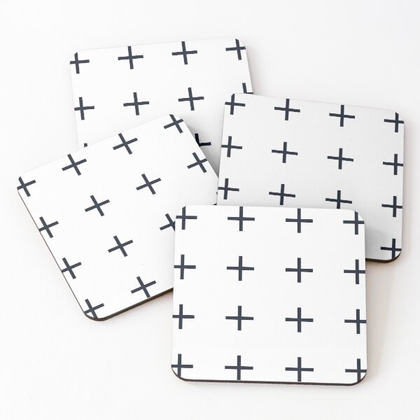 Item preview, Modern and Minimal Black and White Nordic Plus Pattern designed and sold by TamGustam.
