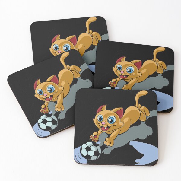 Item preview, Cute little cat with soccer  designed and sold by EasyStreet Fashion.