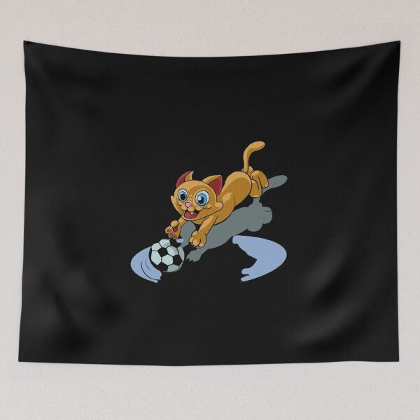 Item preview, Cute little cat with soccer  designed and sold by EasyStreet Fashion.