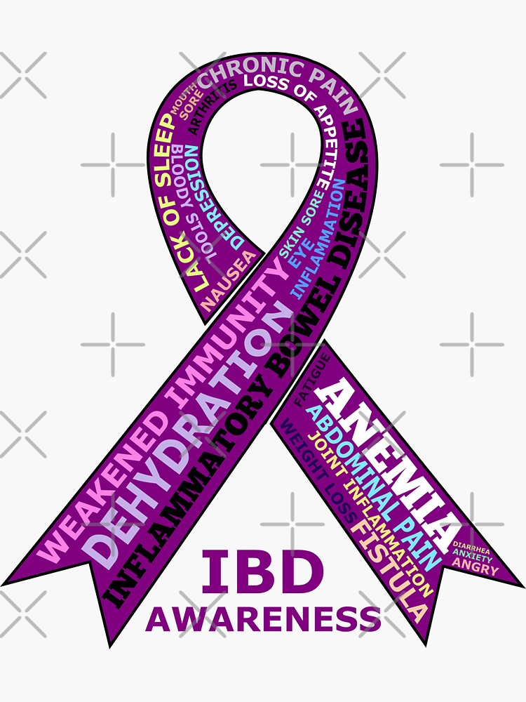 "IBD awareness ribbon" Sticker by Markotropoya22 Redbubble